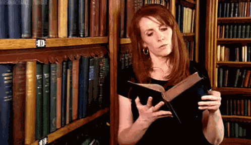 Ready For Book Club Reading A Book GIF