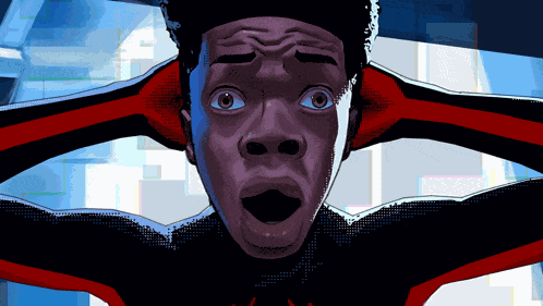 Really Shocked Myles Morales GIF