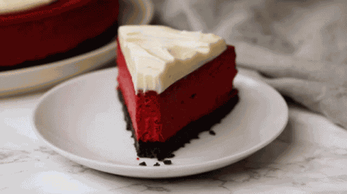 Red Velvet Cheesecake Cheesecake GIF