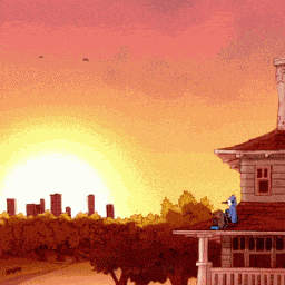 Regular Show Sunset GIF