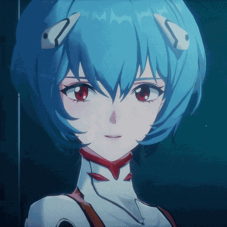 Rei Ayanami Smile GIF