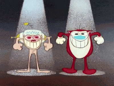 Ren And Stimpy Dance GIF