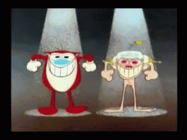 Ren & Stimpy Happy Happy Joy Joy GIF