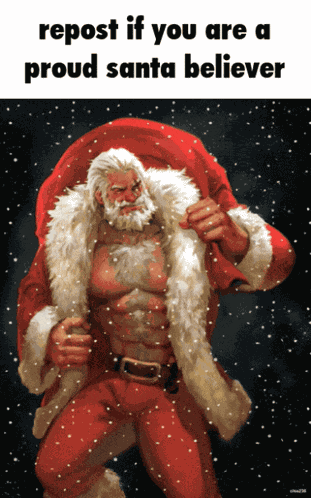 Repost If You Are A Santa Believer Christmas GIF
