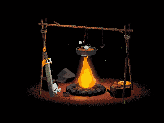 Rest Fire Adventurer GIF