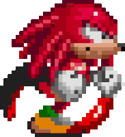 Retro Sonic Knuckles Sticker