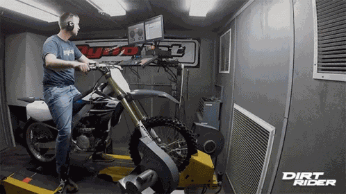 Revving Up Dirt Rider GIF