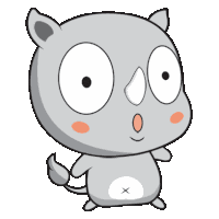 Rhino Animal Sticker