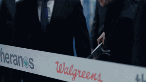 Ribbon Cutting Elizabeth Holmes GIF