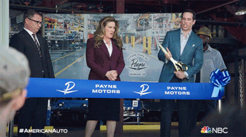 Ribbon Cutting Ted GIF