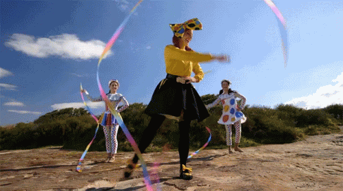 Ribbon Dance Emma Wiggle GIF