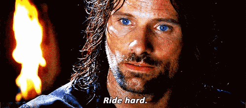 Ride Hard Lord Of The Rings GIF
