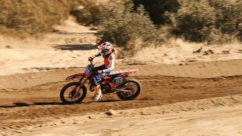 Riding A Motorcycle Dirt Rider GIF