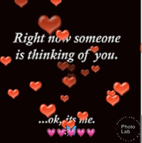 Right Now Someone Is Thinking Of You Heart GIF