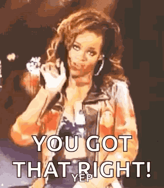 Rihanna Pointing GIF