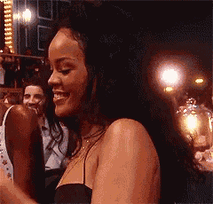 Rihanna Smiling GIF