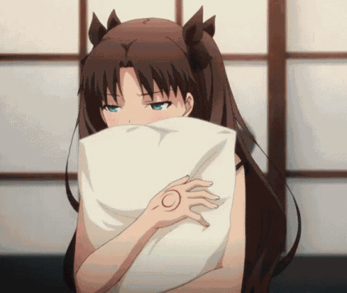 Rin Pillow Rin Tohsaka GIF