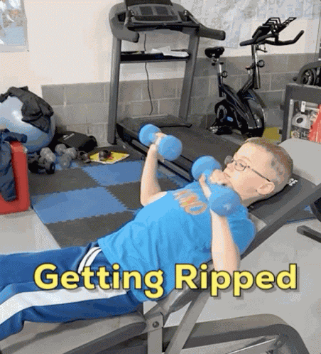 Ripped Working Out GIF