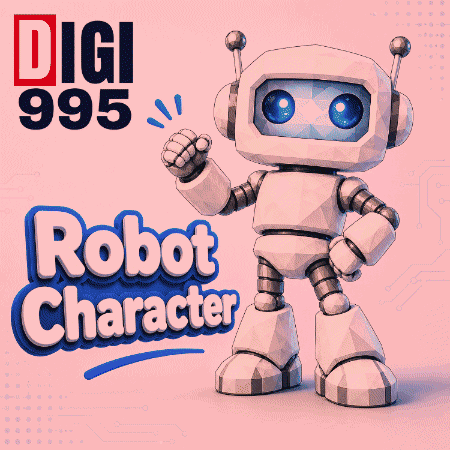 Robot Character Cartoon Robot GIF