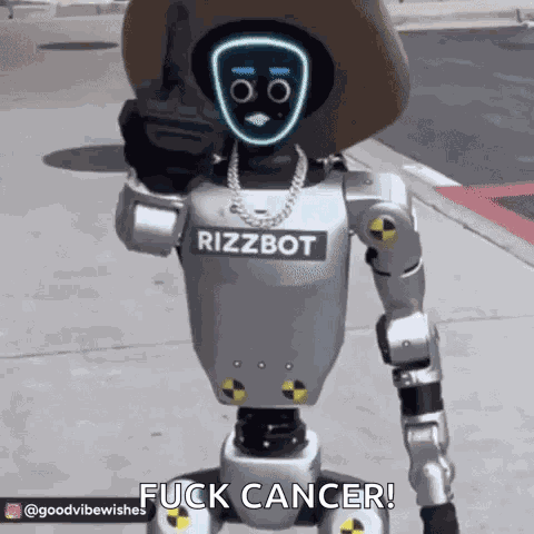 Robot Middle Finger GIF