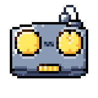 Robot Pixel Sticker