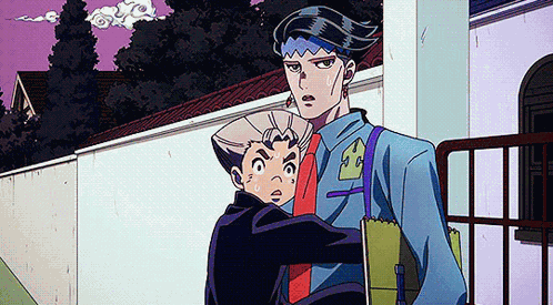 Rohan Kishibe Koichi Hirose GIF