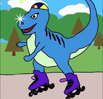 Rollerblading Imrollerblading GIF