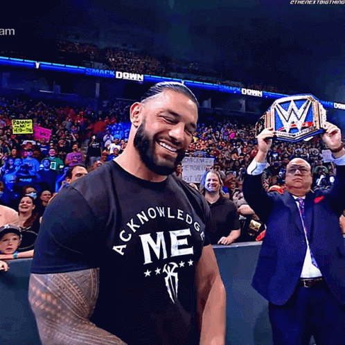 Roman Reigns Shakes Head GIF