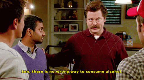 Ron Swanson Alcohol GIF