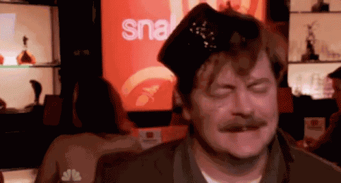 Ron Swanson / Bêbado Eu? Imagine / GIF
