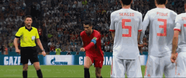 Ronaldo Vs Spain Ronaldo Freekick Vs Spain GIF