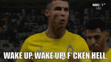 Ronaldo Wake Up Ronaldo Al Nassr GIF