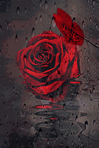Rose Butterfly GIF