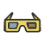 Round 3d Glasses Sticker