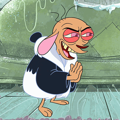 Rubbing Hands Ren GIF