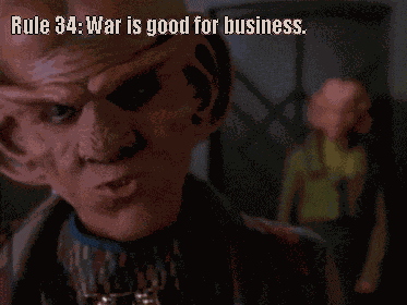 Rule 34 War Is Good For Business GIF