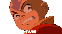Run Aang Sticker