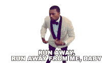 Run Away Run Away From Me Baby Kanye West Sticker