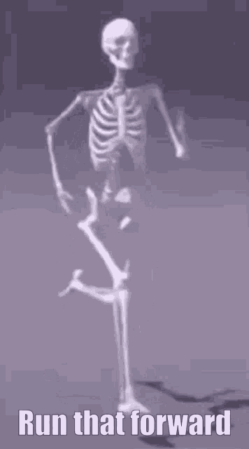 Run That Forwad Skeleton GIF