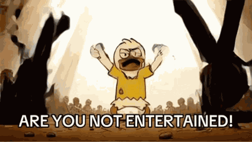 Run With Gugo Are You Not Entertained GIF