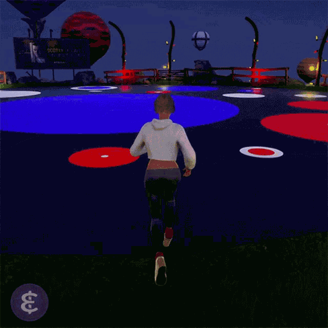 Running Atom Universe GIF