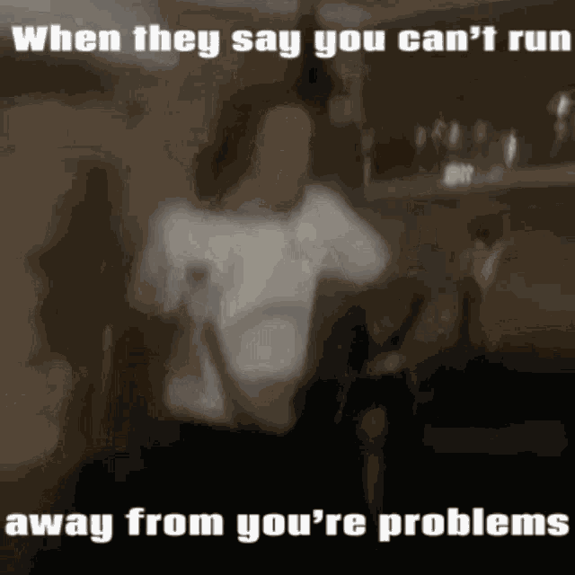 Running Away From My Problems Run GIF