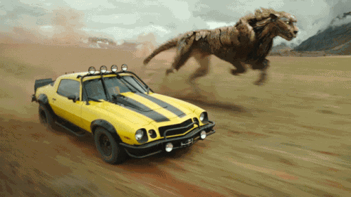 Running Bumblebee GIF