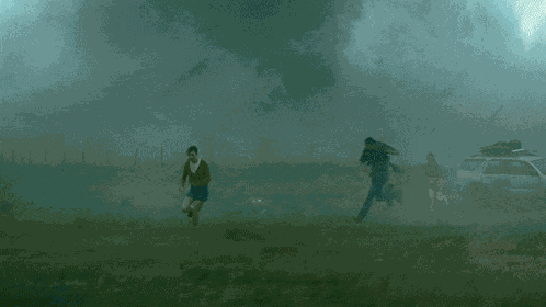 Running From Twister Twisters GIF