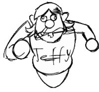 Running Jeffy Sticker