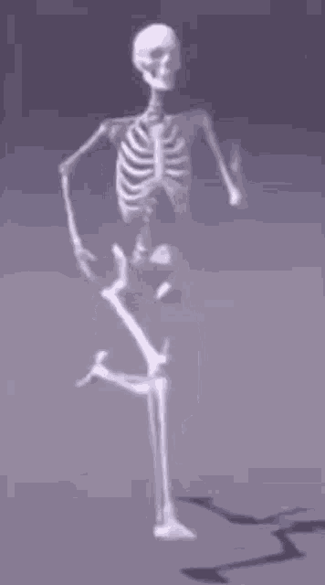 Running Skeleton GIF