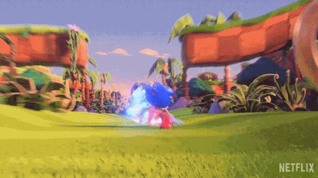 Running Sonic The Hedgehog GIF