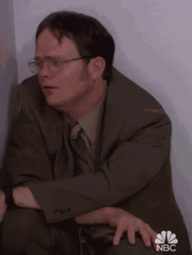 Sad Dwight Schrute GIF
