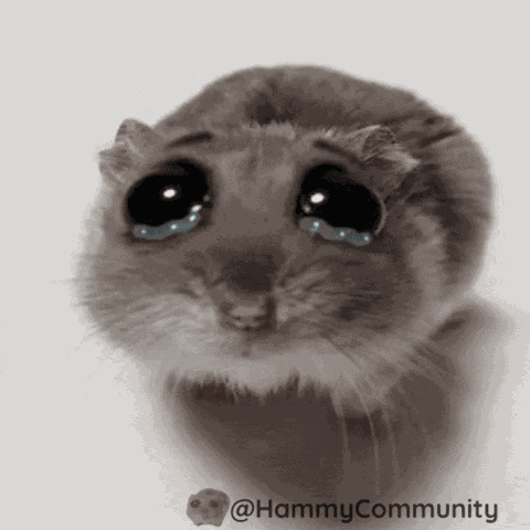 Sad Hamster Sadhamster GIF