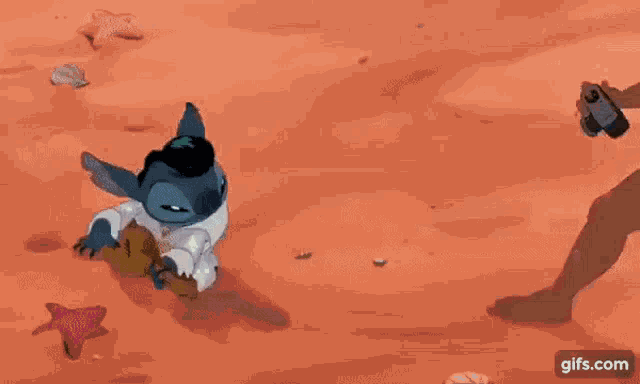 Sad Lilo And Stitch GIF
